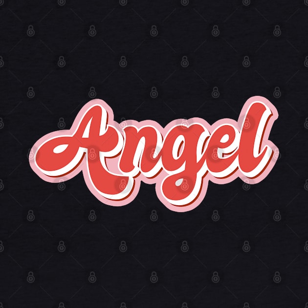 Angel Aesthetic Retro 80s 90s Pin up Groovy by RetroDesign